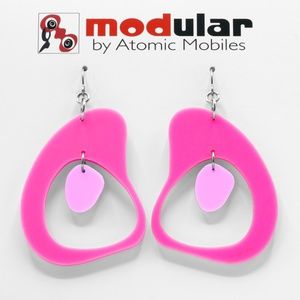 Boomerang Earrings - Mod Statement Earrings